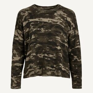 Rock & Republic Olive and Tan Crewneck Sweater